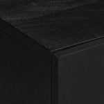 ZNTS 3 Piece Bathroom Furniture Set Black Engineered Wood 3309995
