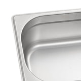 Gastronorm Containers 8 pcs GN 1/4 100 mm Stainless Steel 50902