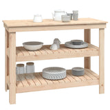 Work Bench 110.5x50x80 cm Solid Wood Pine 823644