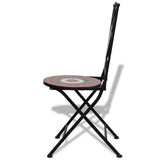 Patio Furniture Terracotta, White Powder-coated iron, ceramic 271773