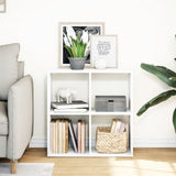Room Divider Bookcase White 69,5x29x69,5 cm Engineered Wood 858003