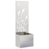 Garden Privacy Screen Sliver 50 x 150 cm Stainless steel 876431