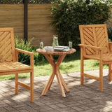 Side Table Brown 70 x 70 x 75 cm Solid Teak Wood 42006359