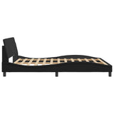 Bed Frame "Dover" Black 152x203 cm Faux Leather 373294