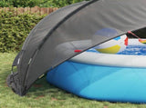 Pool Dome Folding Manual Black 430 x 430 x 210 cm 42001115