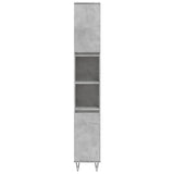 3 Piece Bathroom Furniture Set Concrete Grey Engineered Wood 3190303