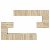 10 Piece TV Cabinet Set Sonoma Oak Engineered Wood 3079039