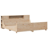Bed Frame without Mattress 180x200 cm Super King Solid Wood Pine 3323758
