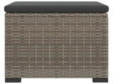 Garden Footstool with Cushion 40 x 30 x 40 cm 42026870