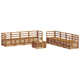 Sofa Sets 9 pcs Natural Solid Acacia Wood 3374549