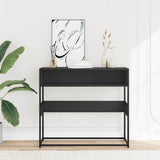 Console Table Black 90x35x80 cm Engineered Wood 849169