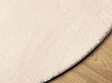 Rug HUARTE Short Pile Soft and Washable Beige 120 cm 375029