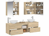Bathroom Cabinet Set 5 pcs Sonoma Oak Engineered Wood 3406673