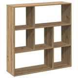 Room Divider Bookcase Artisan Oak 102x29x103.5 cm Engineered Wood 858056