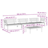 4 Piece Garden Pallet Sofa Set Solid Wood Acacia 3209309