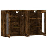 Wall Mounted Cabinets 2 pcs Smoked Oak Engineered Wood 3197910