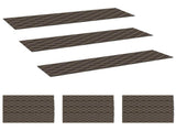 Stair Mats 15 pcs 76 x 20 cm Black Diamond Pattern Polyester 42054632