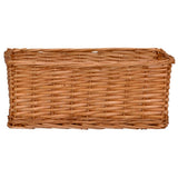 4 Piece Nesting Basket Set Brown Willow 286981