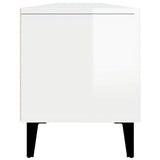 TV Cabinet High Gloss White 180x31.5x40 cm Engineered Wood 816266