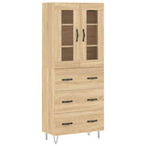 Highboard Sonoma Oak 69.5x34x180 cm Engineered Wood 3198436