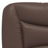 Bed Frame with LED without Mattress "Hvar" Brown 90x200 cm 3213908