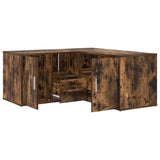Corner Cabinet Smoked Oak 160x40x45 cm Engineered Wood 3307823