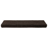 Stair Mats Self-adhesive 15 pcs 65x21x4 cm Dark Brown Rectangular Edge 326187