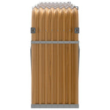 Log Holder Wood Look 234x45x100 cm Galvanised Steel 364585