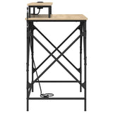 Desk with Shelf Sonoma Oak 100 x 50 x 86.5 cm Engineered Wood 859396