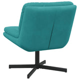 Swivel Relaxing Chair Turquoise 63 x 75 x 76 cm Velvet 42007368