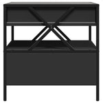 ZNTS Coffee Table with Infinity LED Black 50x50x51 cm 847712