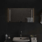 LED Bathroom Mirror Transparent 40 x 70 cm Tempered Glass 42045776
