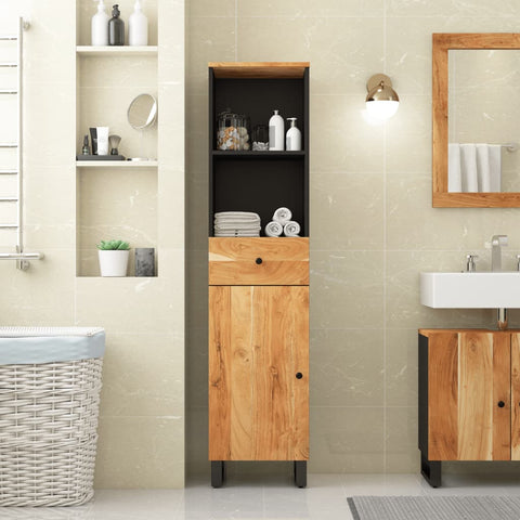 Bathroom Cabinet 38x33x160 cm Solid Wood Acacia 351999