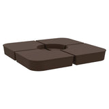 4 Piece Parasol Base Set for Cross Stand Parasol 100 kg PP 847445