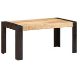 ZNTS Dining Table 160x80x76 cm Solid Mango Wood 3060199