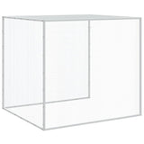 Chicken Cage with Roof Light Grey 403x98x90 cm Galvanised Steel 3189045