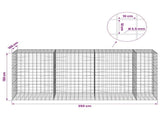 Gabion with 3.5 mm Wire and 10x10 cm Mesh 350x100x150 cm 3463417