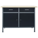 Workbench Black 120x60x85 cm Steel 145346