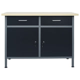 Workbench Black 120x60x85 cm Steel 145346