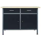 Workbench Black 120x60x85 cm Steel 145346