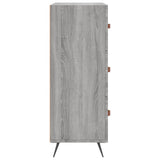 Chest of Drawers Grey Sonoma 69.5x34x90 cm Engineered Wood 827826