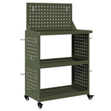 Tool Trolley Olive Green 65 x 35 x 111 cm Cold-rolled Steel 874549