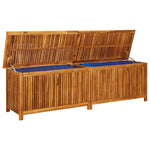 Garden Storage Box 200x50x58 cm Solid Acacia Wood 316500