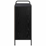 Book Cabinet 80 x 33 x 80 cm Engineered Wood Black Oak 8013896