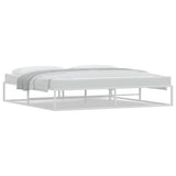 Bed Frame without Mattress White 200x200 cm Metal 4017428