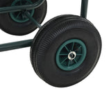 Garden Hose Trolley with 1/2" Hose Connector 75 m Steel 143777