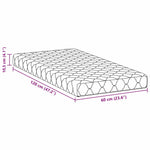 Mattress with Coconut Layer White 120 x 60 cm PU Foam 4106376