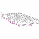 Mattress with Coconut Layer White 120 x 60 cm PU Foam 4106376