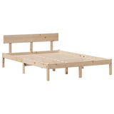 Bed Frame without Mattress 140x200 cm Solid Wood Pine 3305800