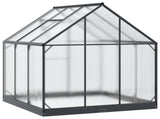 Garden Greenhouse with Door Anthracite 183.5 x 183.5 x 207 cm 3433041